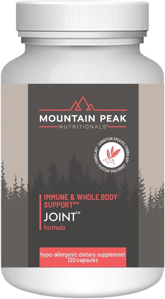 Mountain Peak Nutritionals Joint Formula - Joint Support Supplement with Glucosamine, Boswellia & Vitamine C - Ondersteunt Joint Flexibiliteit & Mobiliteit - Hypoallergeen Dieetsupplement (120 capsules)