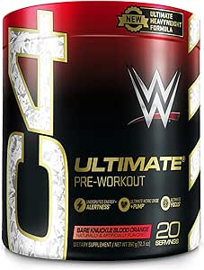 Cellucor C4 Ultimate Pre Workout Powder Bare Knuckle Blood Orange - Sugar Free Preworkout Energy Supplement for Men & Women - 300mg Cafeïne + 3.2g Beta Alanine + 2 Gepatenteerde Creatines - 20 Servers