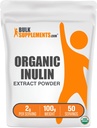 BulkSupplements.com Organisch Inulin Extract Poeder - Fiber Supplement, Kruidensupplement - Inulin Poeder Organisch, Glutenvrij - 2g per Serving, 100g (3,5 oz) (Pack of 1)