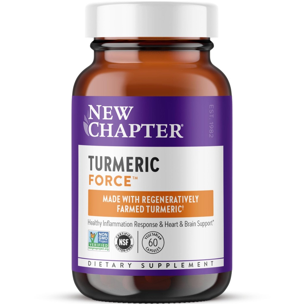 Nieuw hoofdstuk Kurkuma supplement, een dagelijkse, hart, hersenen en gezonde ontsteking ondersteuning, Superkritische Kurkuma betekent geen zwarte peper nodig, niet-GMO, Glutenvrij 
