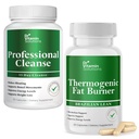 DR VITAMINE OPLOSSINGEN Professionele Detox Reiniging en Thermogene Fat Burner Bundle - 15 dagen reiniging voor gewichtsmanagement, Gut Health en Bloating Relief - 90 Caps
