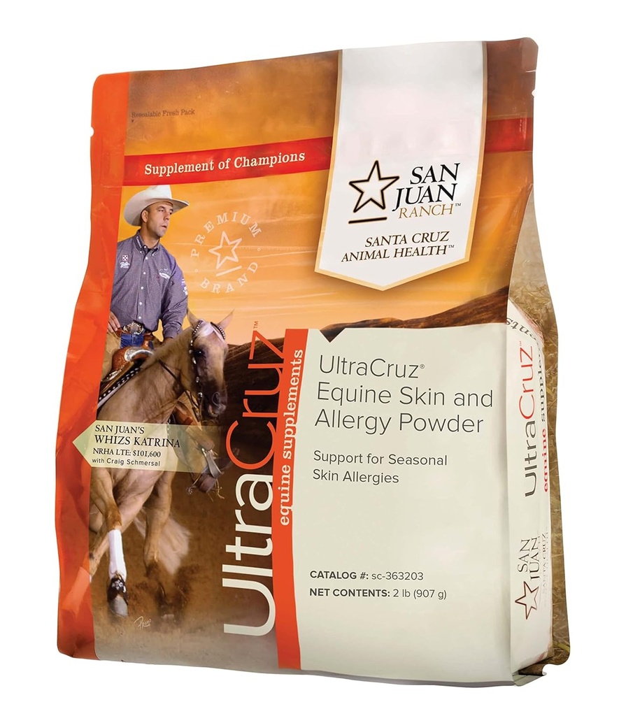 UltraCruz-sc-363203 Equine Skin and Allergie Supplement for Horses, 2 lb, Powder (82 Day Supply)