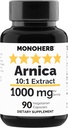 MONOHERB Arnica Extract 1000 mg - 90 Vegetarische Capsules