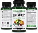 Siberisch Groen 28 Biologische Superfoods Supplement 60 Tablets - 14 Essentiële Groenen, 14 Nutrische Fruit & Veggies uit de traditionele formule voor energie, Wellness, Gezondheid
