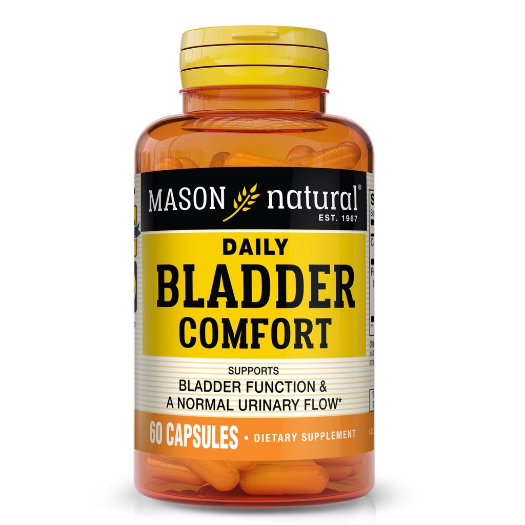 MASON NATUURLIJKE Daily Bladder Comfort, 30,Dagvoorziening met Calcium, Pompoenzaad, & Soy Germ ter ondersteuning van normale blaasfunctie