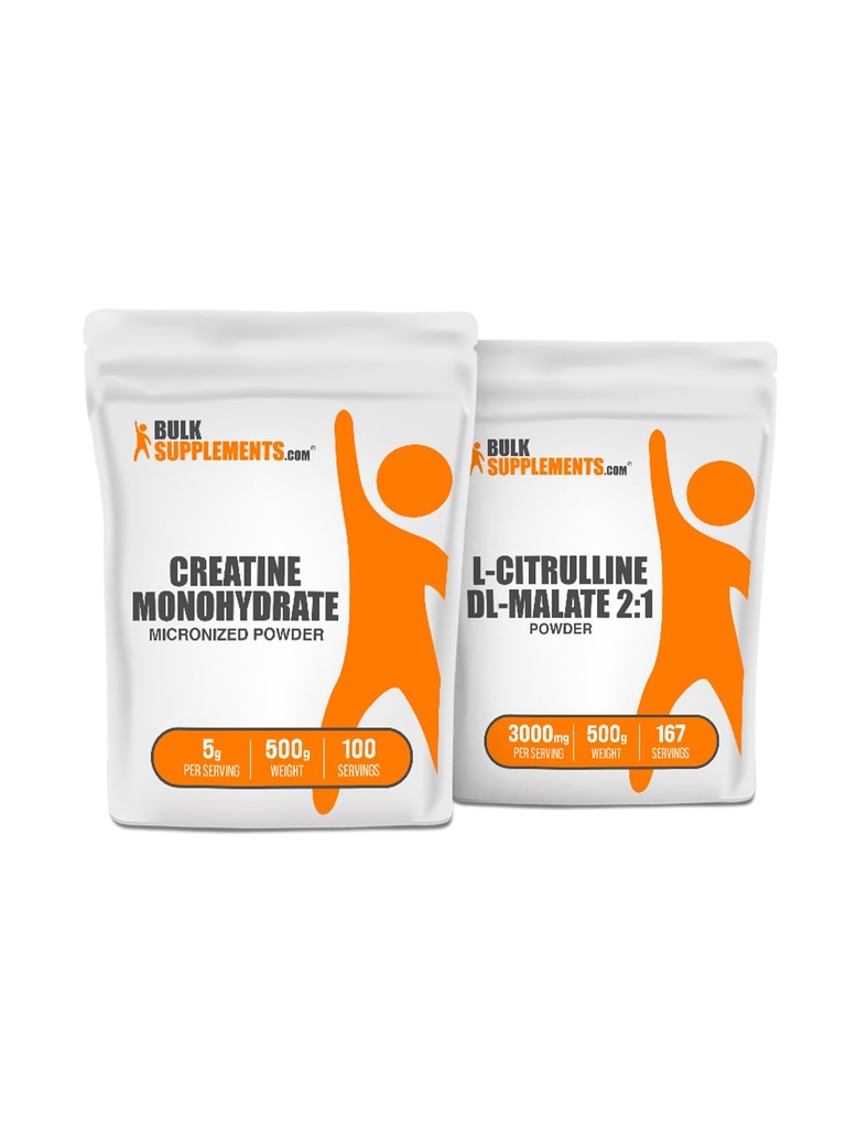 BulkSupplements Create 500g + Citrulline Malate 500g Bundle