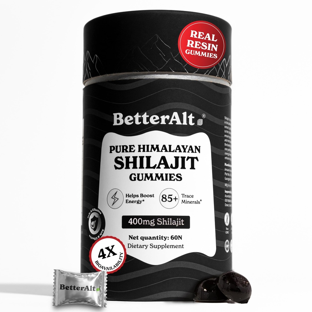 Beter Alt Pure Himalaya Shilajit Gummies met 100% Shilajit 