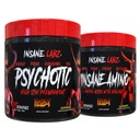 Insane Labz Hellboy Bundle, Psychotische Hellboy Pre-workout en krankzinnige Amino BCAA, Verhoog spiermassa, sterkte, focus en hersteltijd, Lemonade