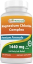 Best Naturals Magnesium Chloride (Cloruro De Magnesio) Complex 1440 mg per portie - 120 capsules
