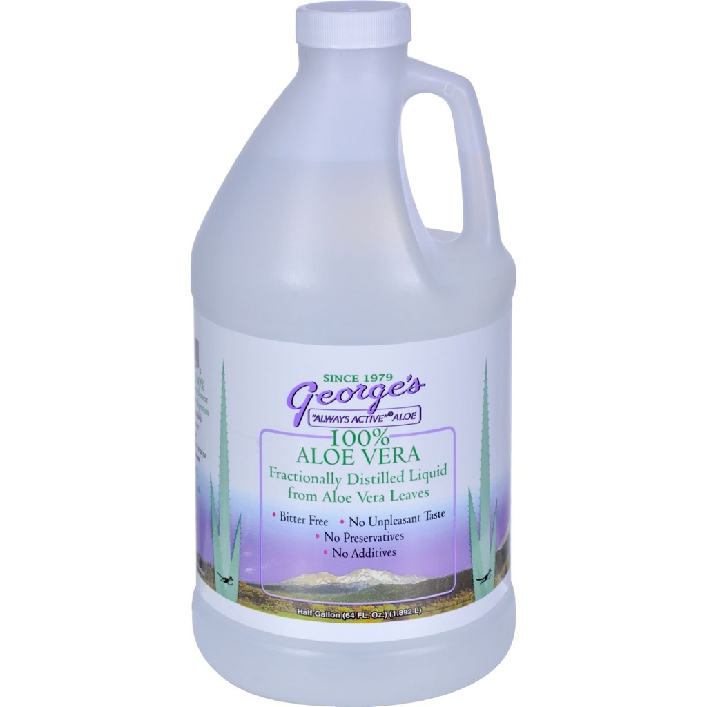 Aloë Vera Liquids Drink 64 oz George's Always Active Aloë 64 Fl Oz (Pack of 1)