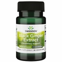 Swanson Black Ginger Extract - Promoot gezonde bloedcirculatie en fysieke Vigor - May Aid Heart Health, Muscle Tissue, and Wellbeing - (30 Veggie Capsules, 100mg Each) 1 Pack