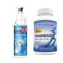 Hoge Absorptie Magnesium Supplement (100 Tellen) en Gel voor Beenkrampen en Slechte Spieren