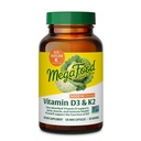 MegaFood Vitamine D3 5000 IE (125 mcg) - Vegetarische Supplementen met Vitamine D3 K2 - Ondersteunt Bones, Tanden, Spieren & Immune Health - Certified Non-GMO - 120 Mini Capsules, 120 Servings