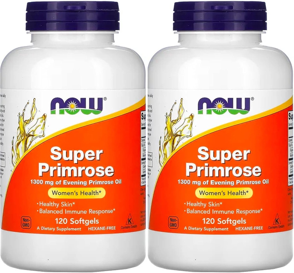 Nu Foods Super Primrose 1300mg, 120 gels (verpakking van 2)
