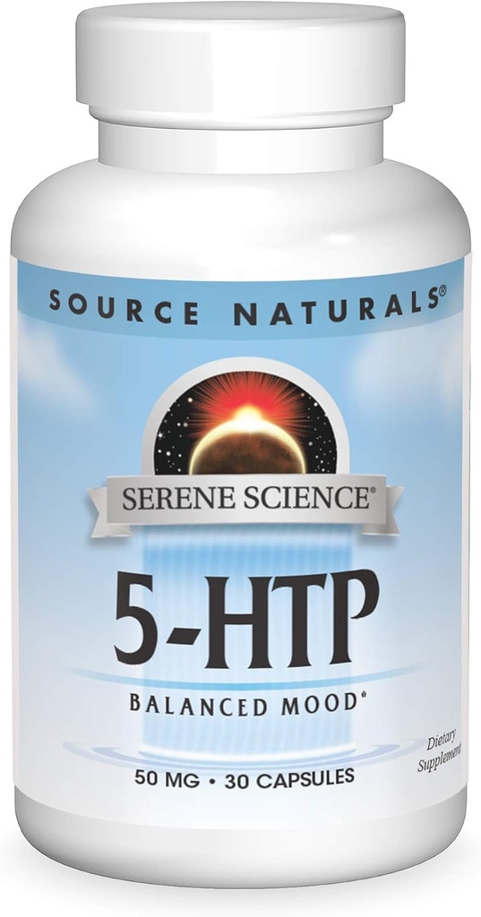 Bron Naturals Serene Science 5-HTP, 50mg - 30 Capsules