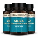 Dr. Mercola Silica Collageen Builder - Plant-based Silica Supplement to Support Skin, Hair, Nail & Bone Health - Non-GMO, Gluten-Free & Soy-Free - 180 Capsules (90 porties)