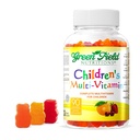 Greenfield Nutritions Kids Gelatine Vrij Halal Multivitamine Gummies - Alle essentiële Halal Vitaminen A, Bs, C, D, Jodium, Zink voor Immuniteit, Non-GMO, Kinderen Halal Vitamine Gummies (90 Tel.)