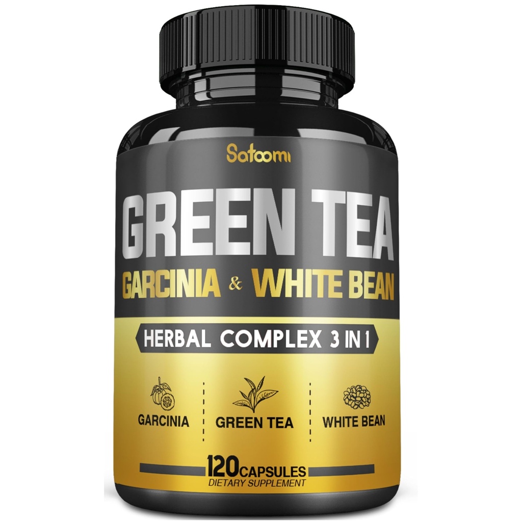 Green Tea Extract Pill EGCG 16000Mg per portie met 12000Mg Groene Thee, 2000Mg Garcinia Cambogia & 2000Mg Witte Nier Bean - Ondersteuning Lichaamsbalans, Hart & Immuun Gezondheid - 120 Capsules 2 maanden Levering