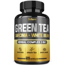 Green Tea Extract Pill EGCG 16000Mg per portie met 12000Mg Groene Thee, 2000Mg Garcinia Cambogia & 2000Mg Witte Nier Bean - Ondersteuning Lichaamsbalans, Hart & Immuun Gezondheid - 120 Capsules 2 maanden Levering