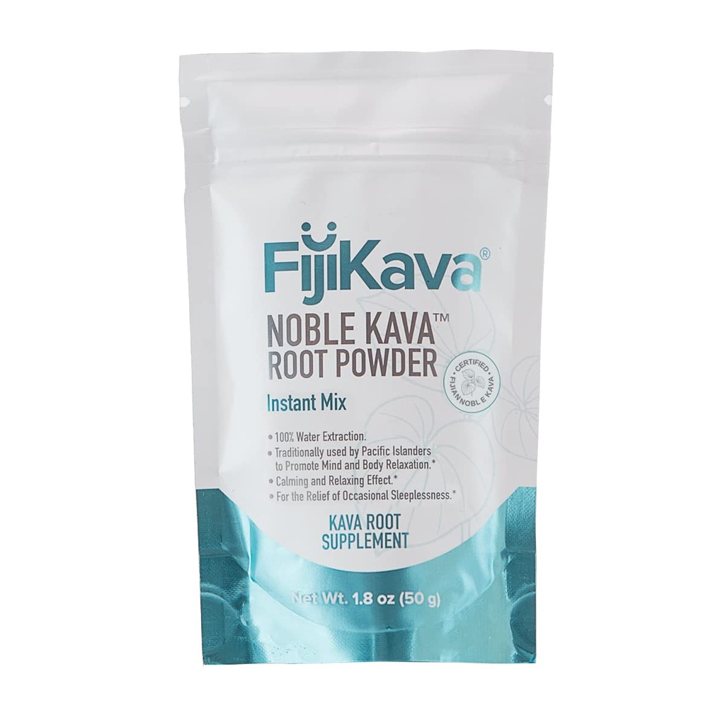 FijiKava Instant Kava Kava Powder 50g Premium Kava Root Powder with High Kavalactone Content 