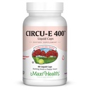Maxi Health Circu-E 400 IE - Natuurlijke Vitamine E - Ondersteuning van het lichaamsbeschermingssysteem - 60 capsules - Kosher