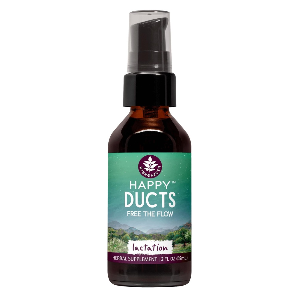 WishGarden Kruiden Happy Dducts Borstvoeding Ondersteuning - Clogged Milk Duct Relief Supplement, Herbal Borstvoeding Ondersteuning Supplement Tinctuur voor borstvertering Relief en Clogged Milk Dducts, 2oz