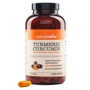 NatureWise Kurkuma Curcumin 500mg met zwarte peper Softgels - Extra sterkte, verbeterde absorptie - 95% CurcumaÔden & BioPerine for Immune Support - Gluten-Free, Non-GMO - 180 Count[6-maand supply]