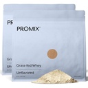 ProMix Nutrition Whey Protein Powder, Unflavored - Grass-Fed - Post Workout Fitness & Nutrition Shakes, Smoothies, Bakken & Cooking Recepten - Gluten-Free & Keto-Friendly - 5 Pond (pakket van 2)