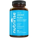 NutriRise Glucosamine Chondroitin Quercetine & MSM met Kurkuma Curcumine 2100 mg Drievoudige kracht Joint Support Supplement voor vrouwen en mannen met Boswellia & Bromelain, Glutenvrij, Niet GGO, 90 Tel.