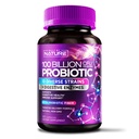 100 miljard CFU Probiotic - Daily Digestive Gut Health Supplement for Men & Women - Lactobacillus acidophilus, Bifidobacterium & Prebiotics - Non-GMO, Gluten & Dairy Free, Shelf-Stable - 60 Capsules