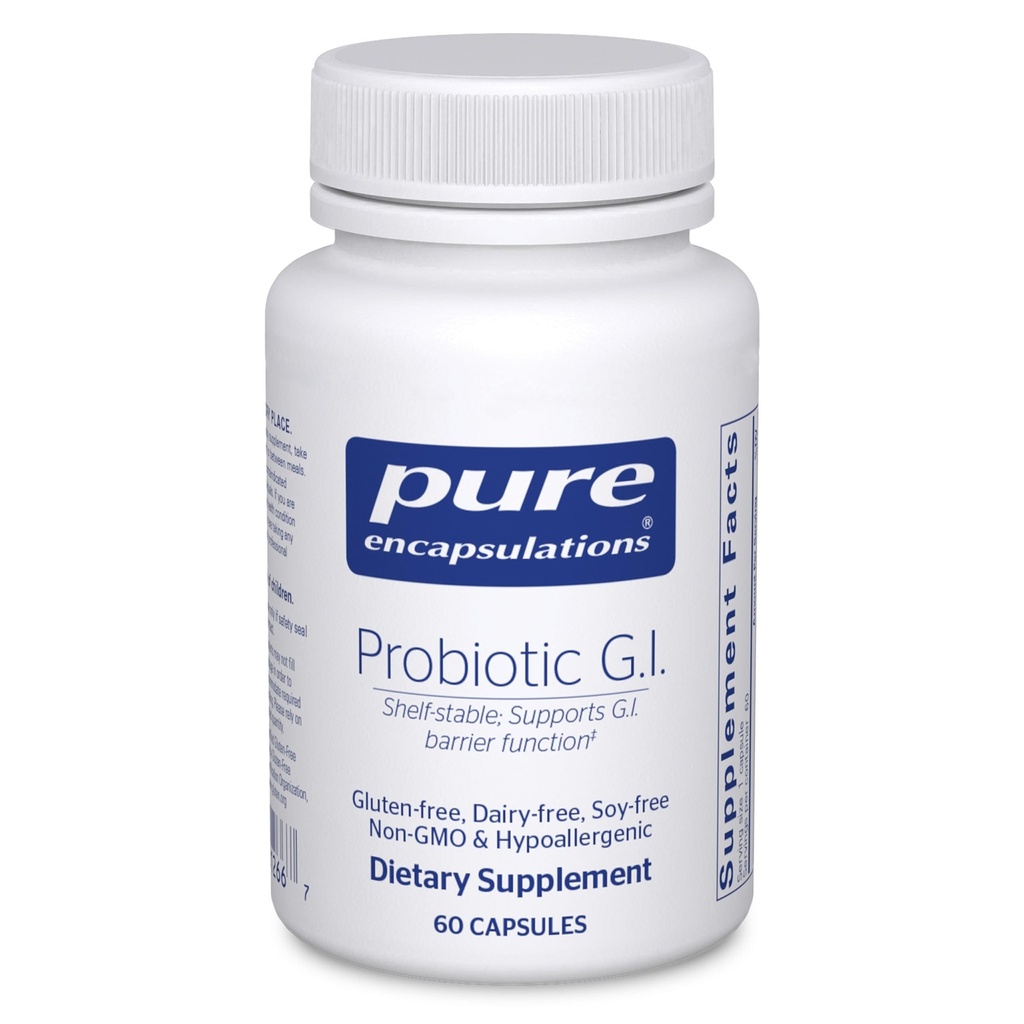 Pure Encapsulations Probiotic G.I. - Shelf Stable Probiotic for Intestinal Health & Gastrointestinale Ondersteuning - met Lactobacillus & Bifidobacterium - 60 capsules