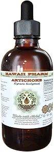 Artichoke Alcoholvrije Liquid Extract, Biologische Artichoke (Cynara scolymus) Gedroogde Blad Glycerite Hawaii Pharm Natural Kruidensupplement 4 oz