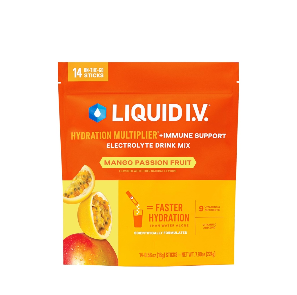 Vloeistof I.V.® Hydration Multiplier + Immune Support - Mango Passionfruit 