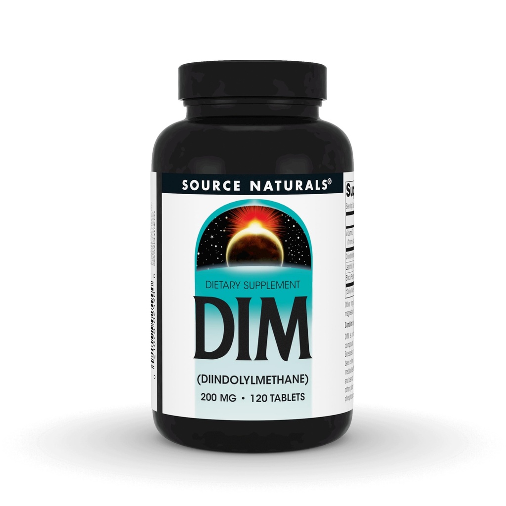 Bron Naturals DIM, Diindolylmethaan 200mg met BioPerine, Vitamine E & More - 120 tabletten