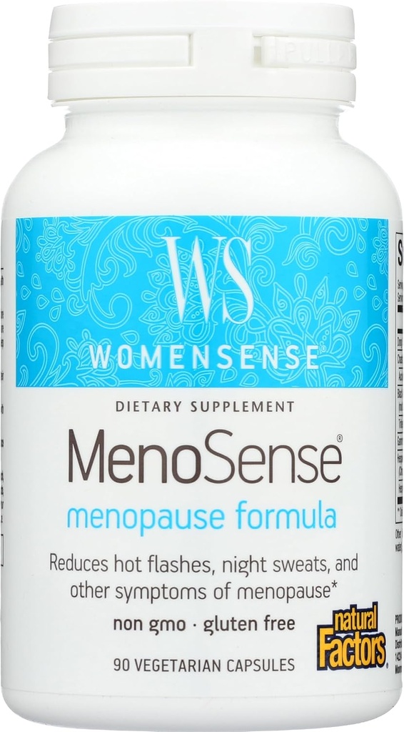 WomenSense MenoSense door natuurlijke factoren, Natuurlijke supplement om te helpen verbeteren Menopauze symptomen, Veganist, Non-GMO, 90 Capsules