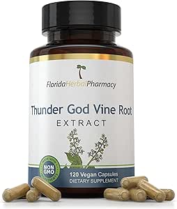 Florida Herbal Pharmacy, Thunder God Vine Root Extract supplement Capsules