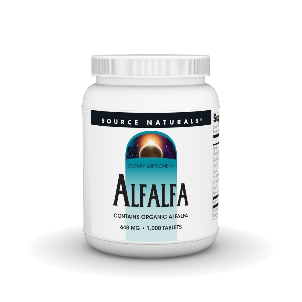 Bron Naturals Alfalfa 10 Graan Dieetsupplement - 1000 Tabletten