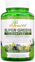 SuperGreens - Spirulina, Chlorella, Tarwegras + Meer - Nutrient-Packed Green Blend