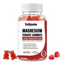Magnesium Taurate Gummies met Magnesium Taurate, Magnesium Glycinate & Magnesium Citrate-voor Hart Gezondheid, Spierfunctie, Goede ondersteuning-Vegetarische, Niet-GGO
