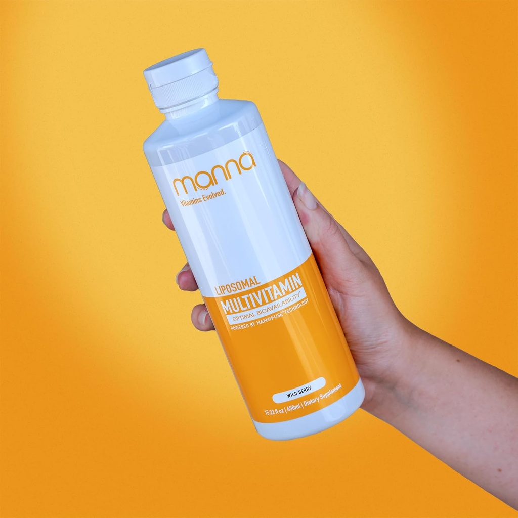 Manna Vitaminen Evolved Liposomal Multivitamine - Dagelijkse Multivitamine Biedt 20 Vitaminen en Mineralen - Multivitaminen voor mannen en vrouwen - Boosts Immuun Systeem, Ondersteunt Energie en Metabolisme 3 Pack