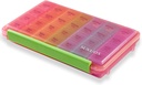 Sukuos Weekly Pill Organizer 7 Dag 4 keer per dag, Vocht-Resistant Grote Dagelijkse Pill Box Medicine Cases voor Vitamine/Visolie/Suplements (Roze)