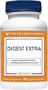 De Vitamine Shoppe Digest Extra - Digestieve enzymen voor vetten, koolhydraten en eiwitten Inclusief een Digestieve Hulp voor Gluten en Zuivel - Ondersteunt Nutriënt Absorptie (30 Plantaardige Capsules)