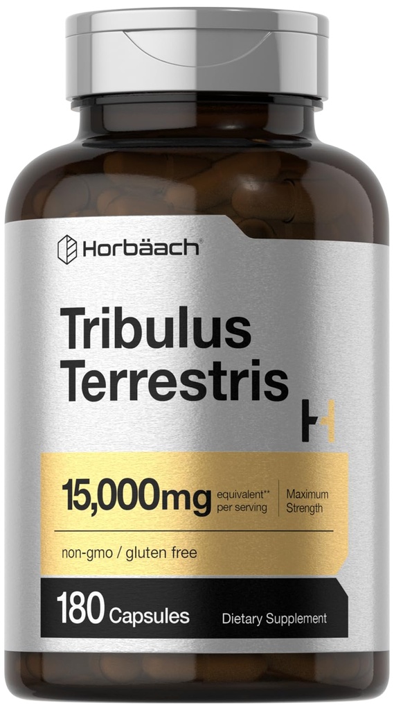 Horbäach Tribulus Terrestris voor mannen en/of 180 capsules 