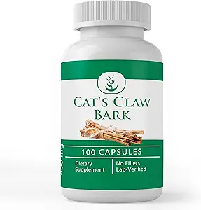 Pure originele ingrediënten Cat's Claw Bark, (100 capsules) Altijd zuiver, Geen additieven of fillers, Lab geverifieerd