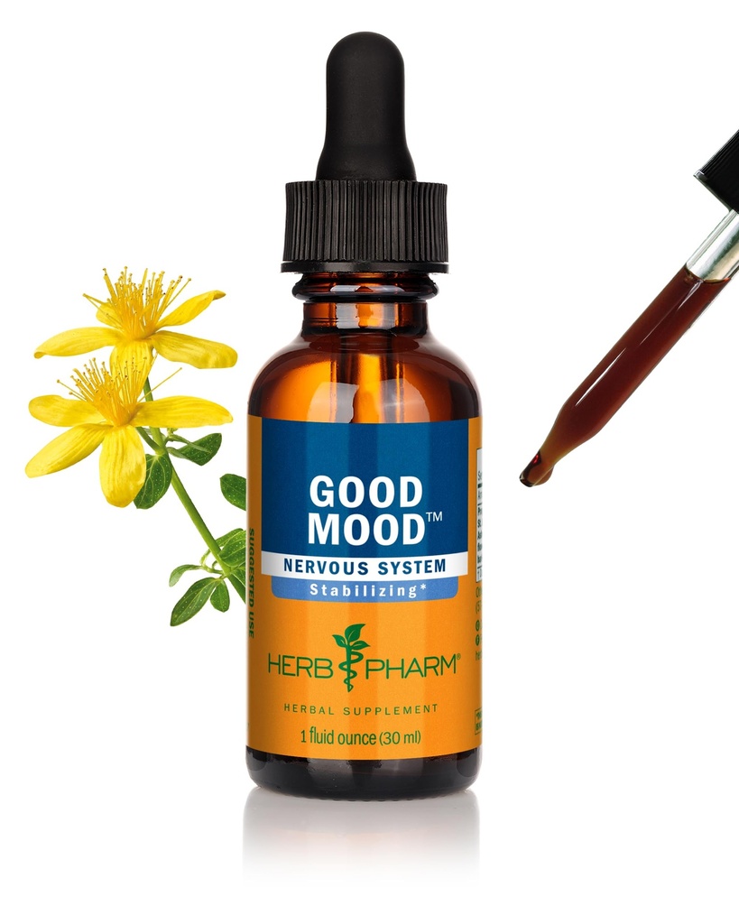 Herb Pharm Good Mood Liquid Herbal Formula met St. John's Wort voor een gezonde emotionele balans - 1 Ounce