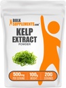 BulkSupplements.com Kelp Extract Powder - Kelp Supplement, Bruin Zeewier Extract, Zeewier Poeder - Glutenvrij, 500mg per portie, 100g (3,5 oz) (verpakking van 1)