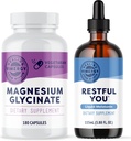 Vimergy Magnesium Glycinate (180 capsules) & Vimergy Restful You* Liquid Melatonine (115 ml) - Bundel