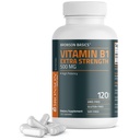 Bronson Vitamine B1 Extra sterkte 500 MG Hoge sterkte Non-GMO, 120 capsules