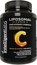 Intelligente Labs Liposomale Vitamine C 1000mg, 180 Veggie Capsules, Biobeschikbaarheid, Energie & Immuun Ondersteuning, Antioxidant Supplement met MCT olie en Zonnebloem Lecithin, 90-dagen levering
