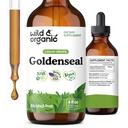 Wild & Organic Goldenseal Tinctuur - Lung & Digestieve Ondersteuning - Goldenseal Root Extract Liquid Drops - Vegan, Sugar & Alcohol-Free Herb Supplement - 4 fl oz